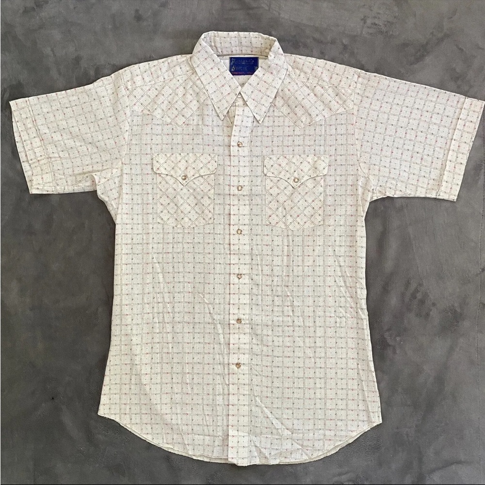 Vintage 70’s Panhandle Slim Western Short Sleeve Shirt - Size Large MADE IN USA